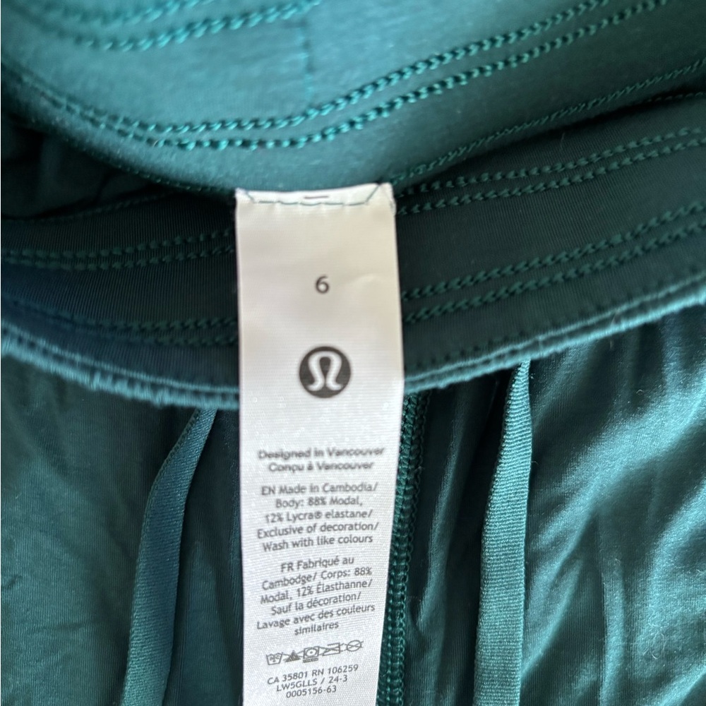 lululemon athletica modal Wide-Leg lounge pants in storm teal - Picture 3 of 5